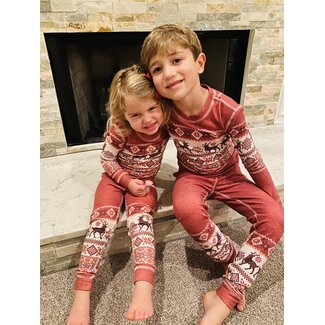 PJ Salvage Kid Jammie Fair Isle Set