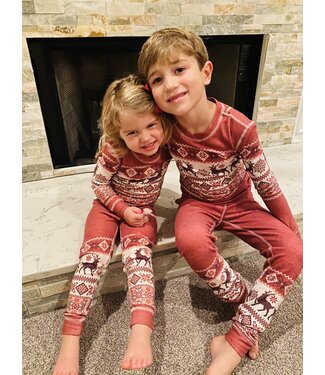 PJ Salvage Kid Jammie Fair Isle Set