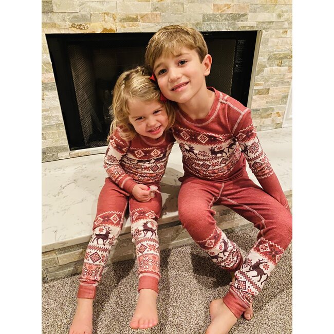 PJ Salvage Kid Jammie Fair Isle Set