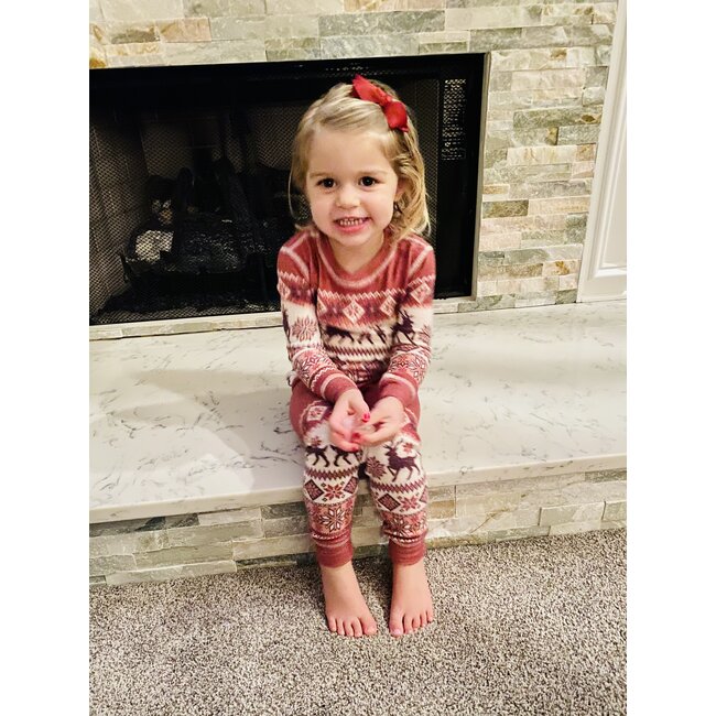 PJ Salvage Kid Jammie Fair Isle Set