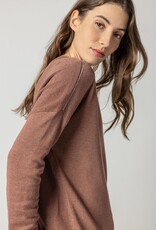 Lilla P Wrapped Seam V-Neck Sweater