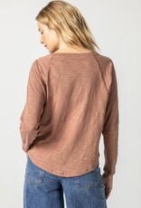 Lilla P Long Sleeve Gusset Boatneck Top