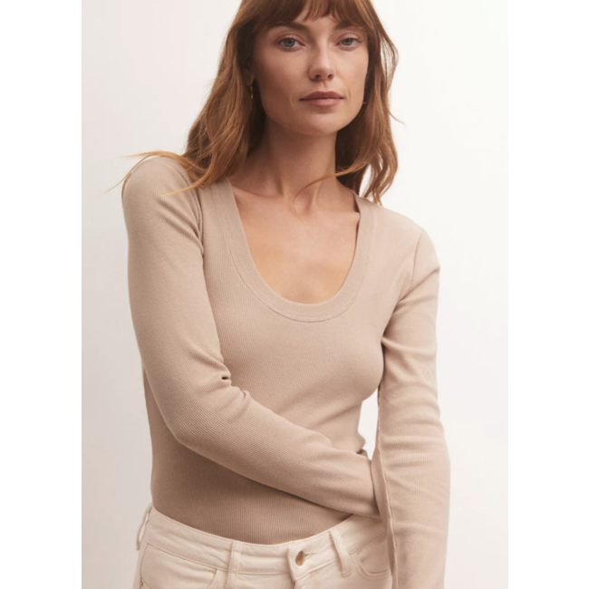 Z Supply Sirena Rib L/S Tee