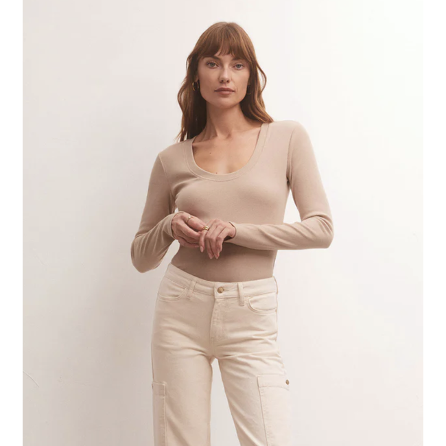 Z Supply Sirena Rib L/S Tee