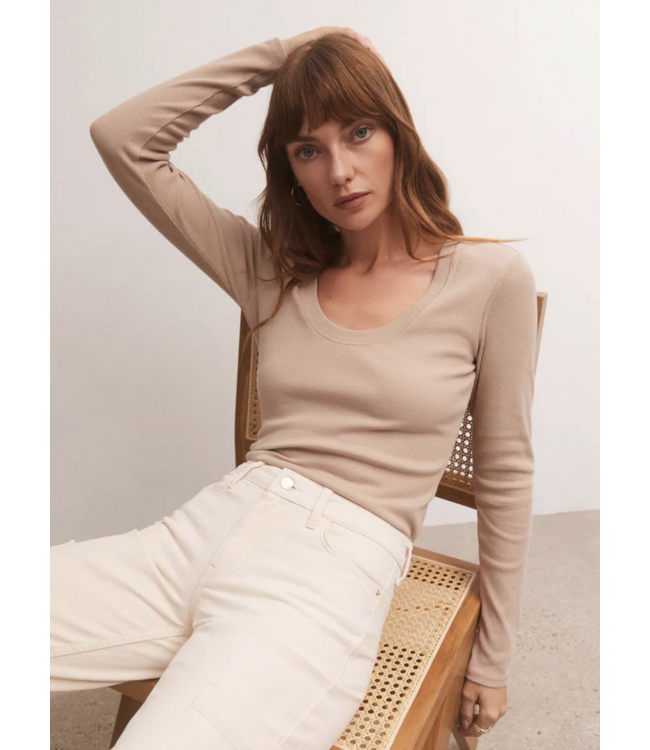 Z Supply Sirena Rib L/S Tee