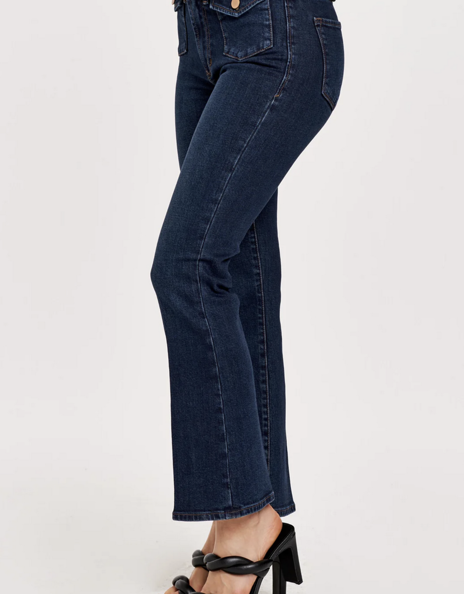 Dear John Jeanne High Rise Crop Flare Jeans