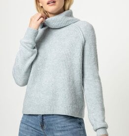 Lilla P Waffle Stitch Turtleneck Sweater