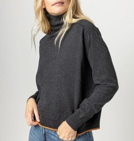 Lilla P Easy Turtleneck Sweater w/ Tipping