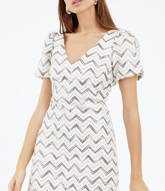 Greylin Cali Sequins Chevron Mini Dress