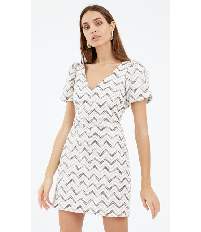 Greylin Cali Sequins Chevron Mini Dress