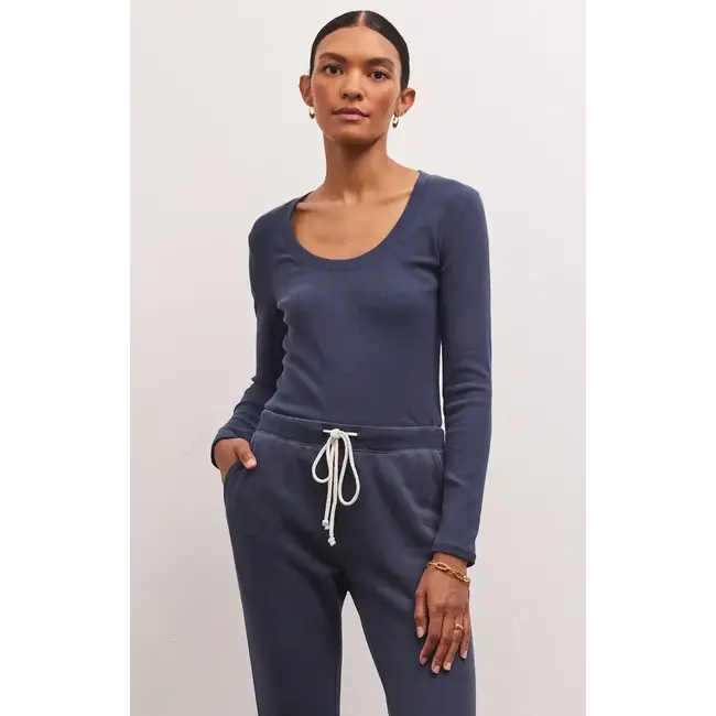 Z Supply Sirena Rib L/S Tee