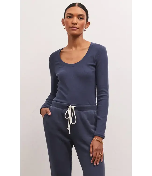 Z Supply Sirena Rib L/S Tee