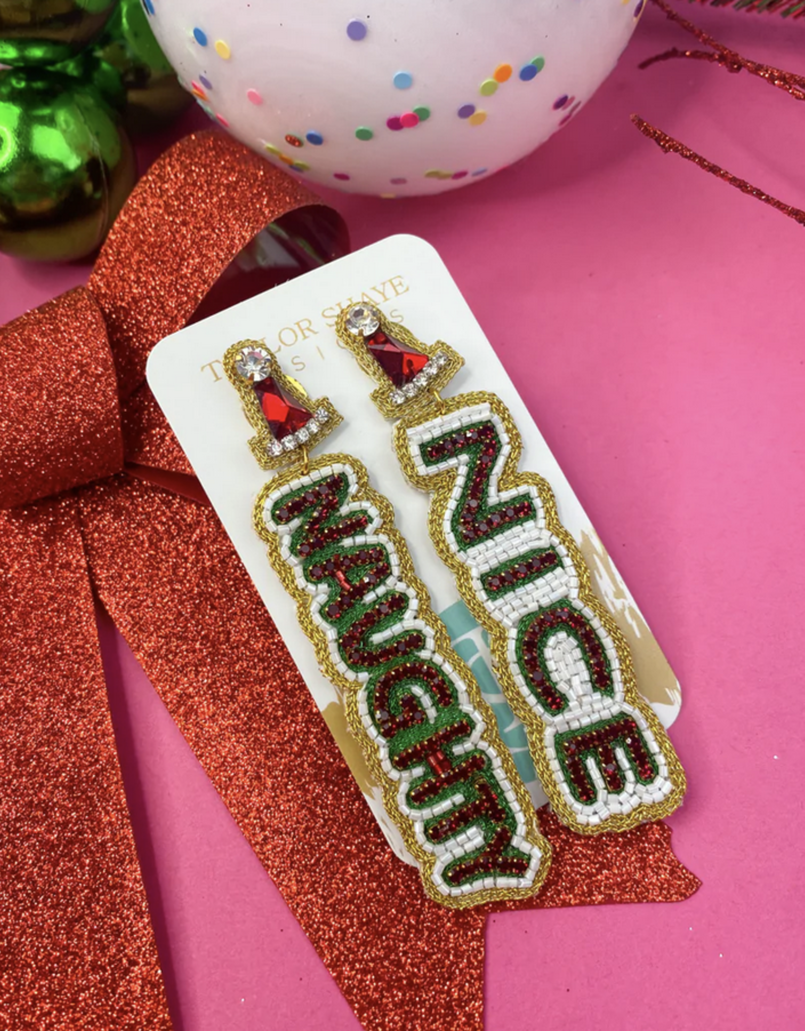 Naughty/Nice Drop Earrings