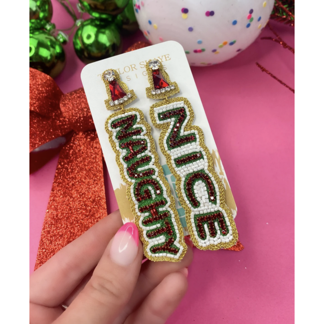 Naughty/Nice Drop Earrings