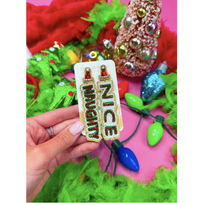 Naughty/Nice Drop Earrings