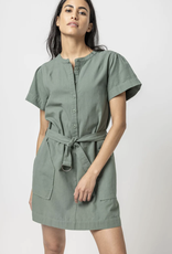 Lilla P Half-Placket Canvas Dress