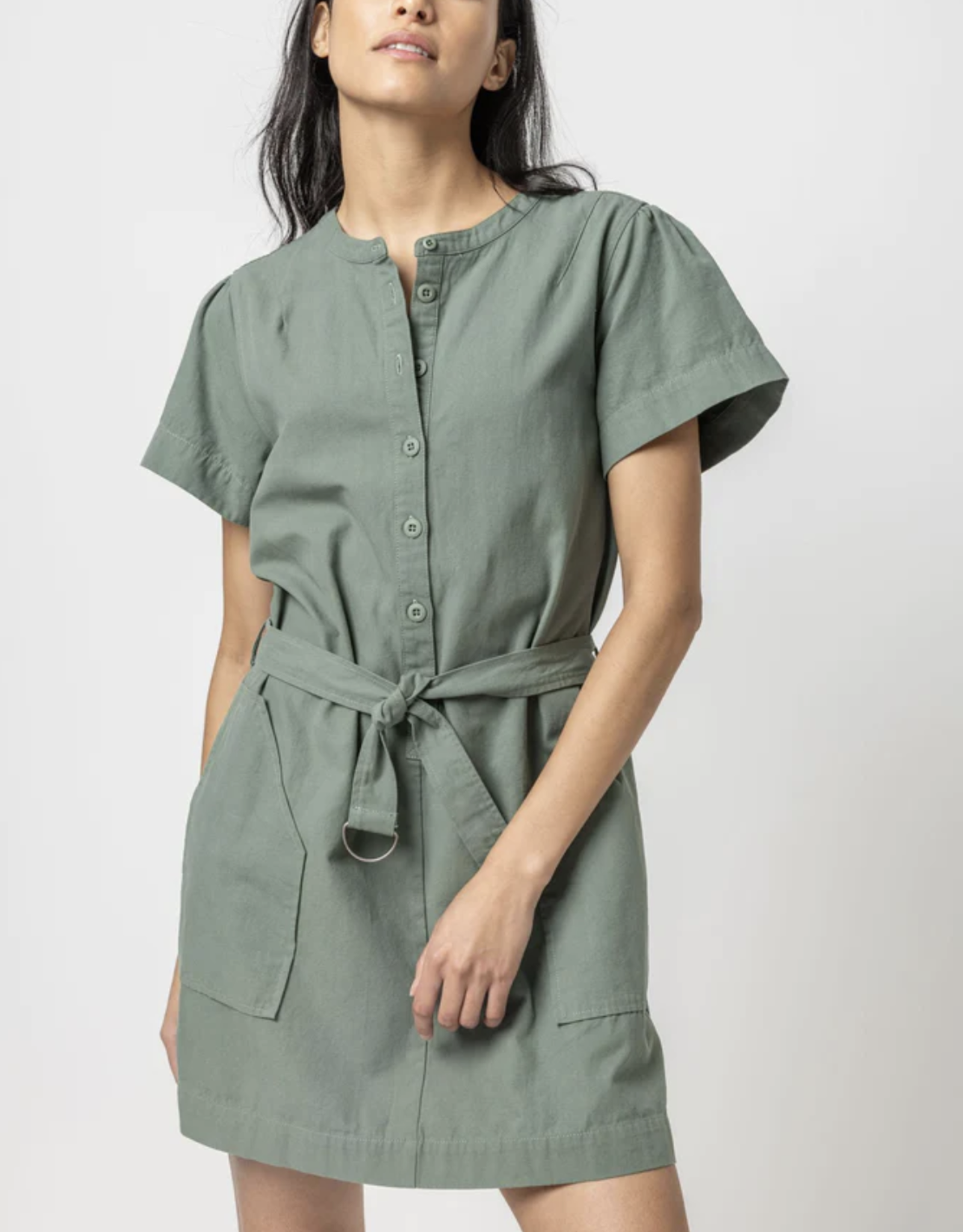 Lilla P Half-Placket Canvas Dress