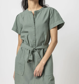 Lilla P Half-Placket Canvas Dress