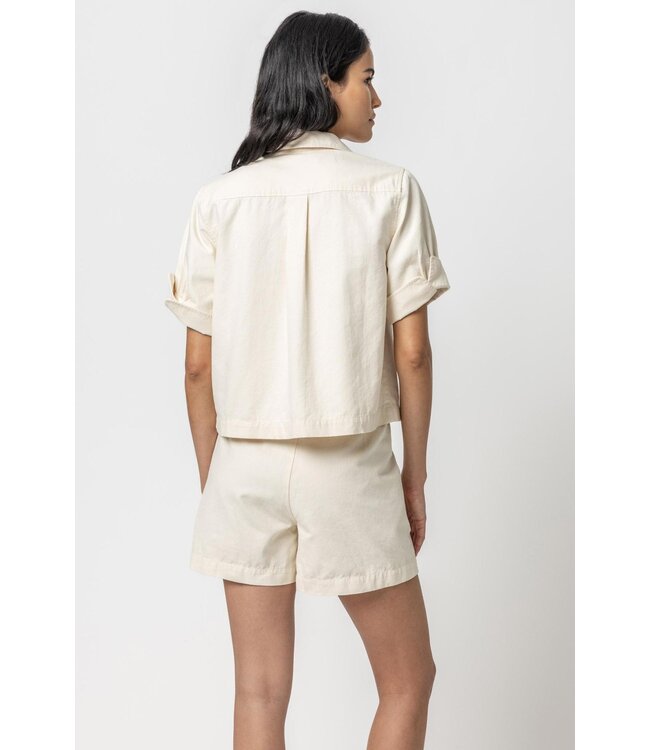 Lilla P Belted Canvas Shorts