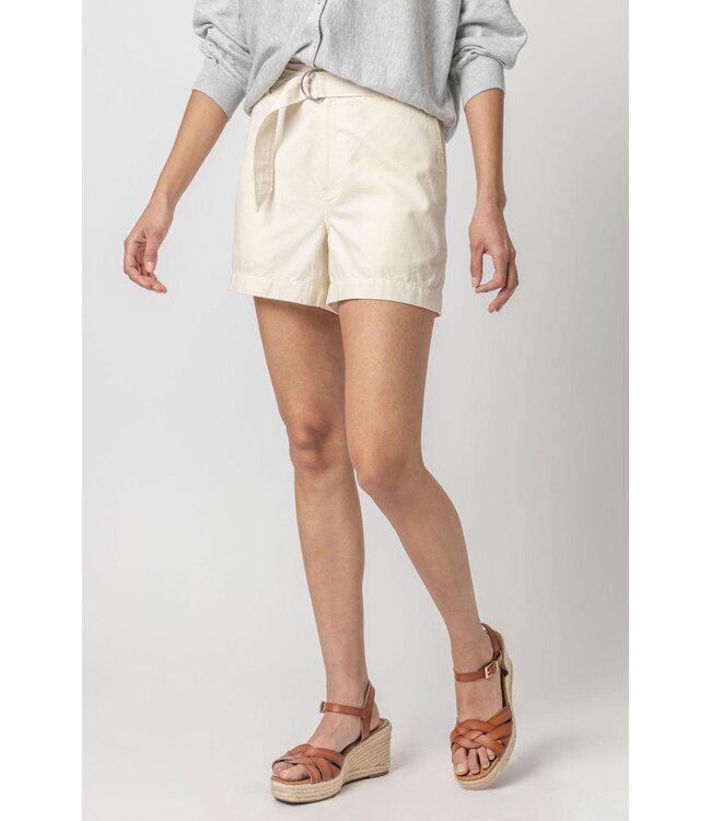 Lilla P Belted Canvas Shorts