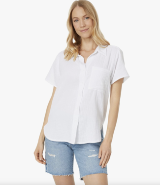 Bobi S/S Button Front Collar Shirt