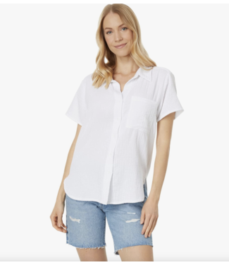 Bobi S/S Button Front Collar Shirt