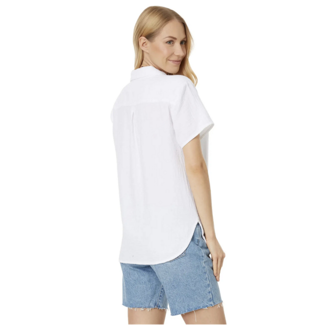 Bobi S/S Button Front Collar Shirt