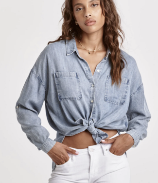 Dear John Arianna Tie Front Top