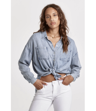 Dear John Arianna Tie Front Top