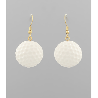 Golf Ball Drop Earrings