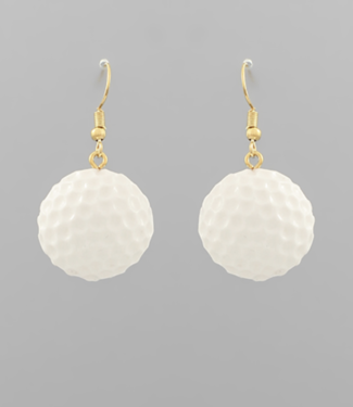 Golf Ball Drop Earrings