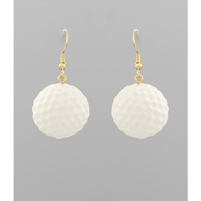 Golf Ball Drop Earrings