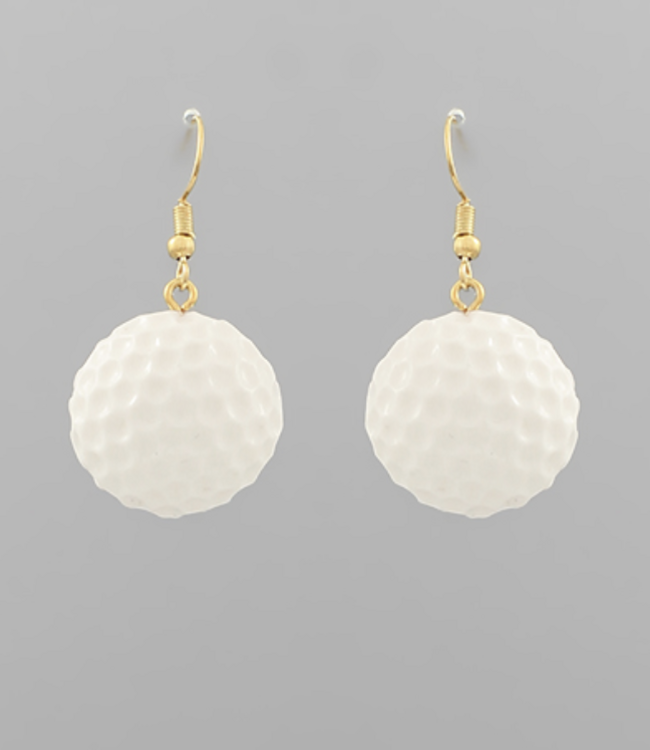 Golf Ball Drop Earrings