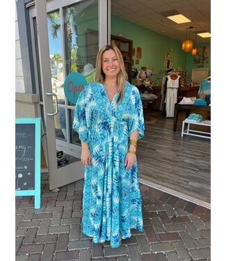 Flutter Sleeve Maxi Dress