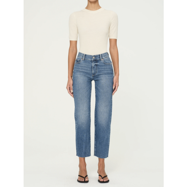 DL1961 Mara Straight Mid Rise Instasculpt Ankle