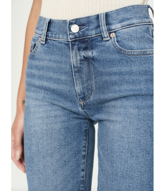 DL1961 Mara Straight Mid Rise Instasculpt Ankle