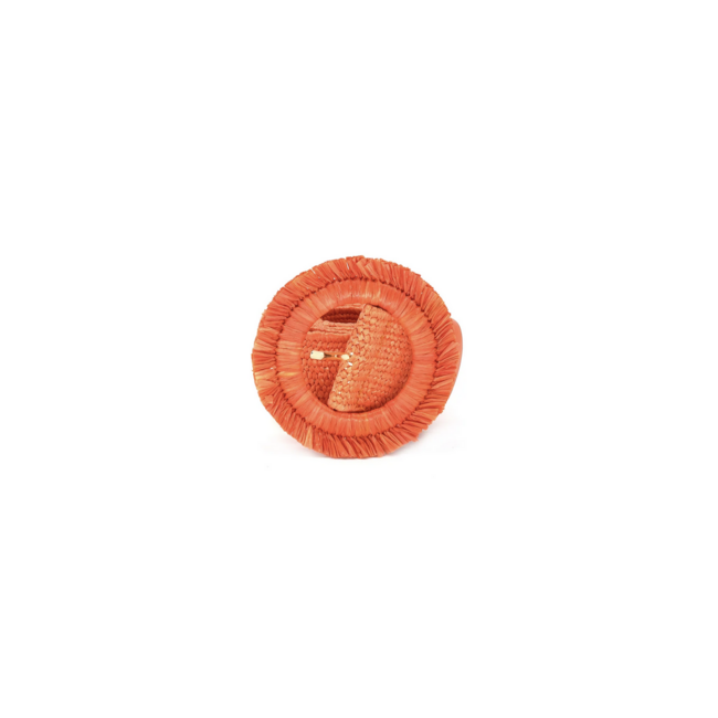 Round Straw Buckle Belt