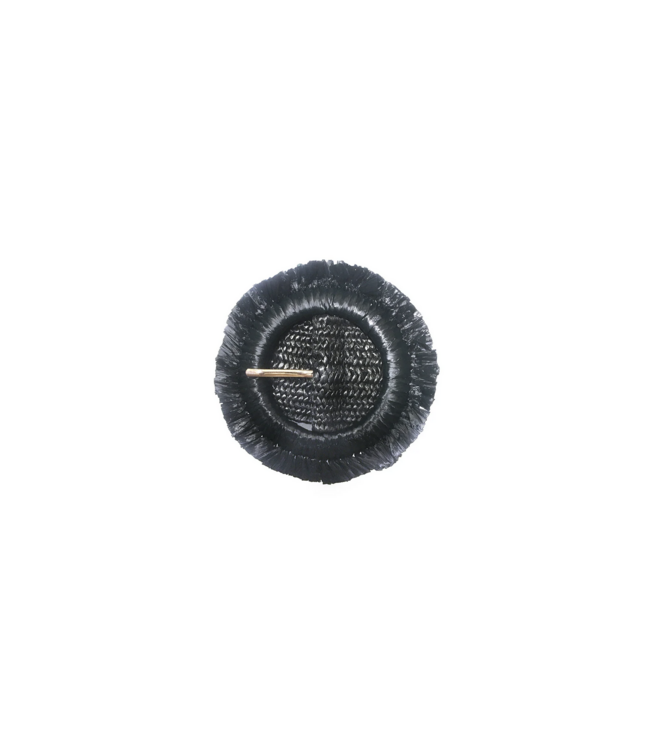 Round Straw Buckle Belt