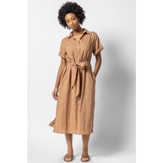 Lilla P Belted Shirt Dress