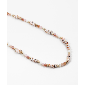 Shell and Stone Long Necklace