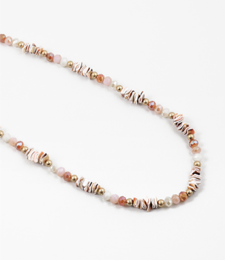 Shell and Stone Long Necklace