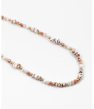 Shell and Stone Long Necklace