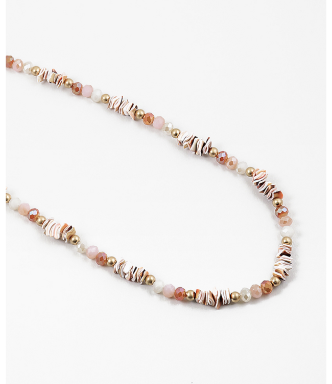Shell and Stone Long Necklace