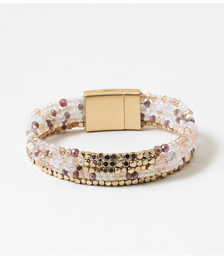 Magnetic Crystal Beaded Bracelet