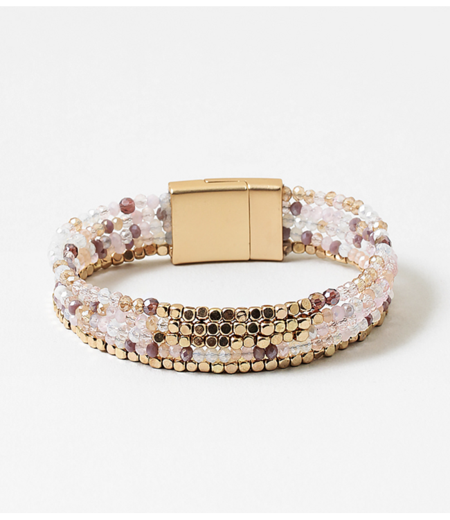 Magnetic Crystal Beaded Bracelet