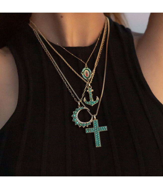 Selene Crescent Necklace