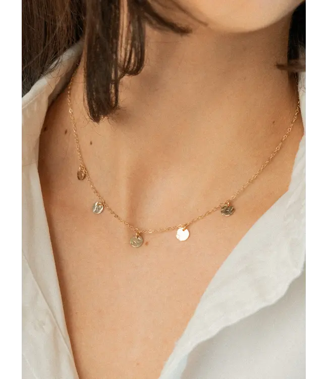 Talia Multi Disk Necklace