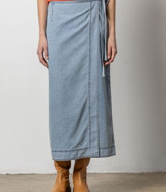 Lilla P Denim Wrap Skirt