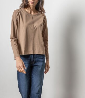 Lilla P Front Seam Long Sleeve Tee