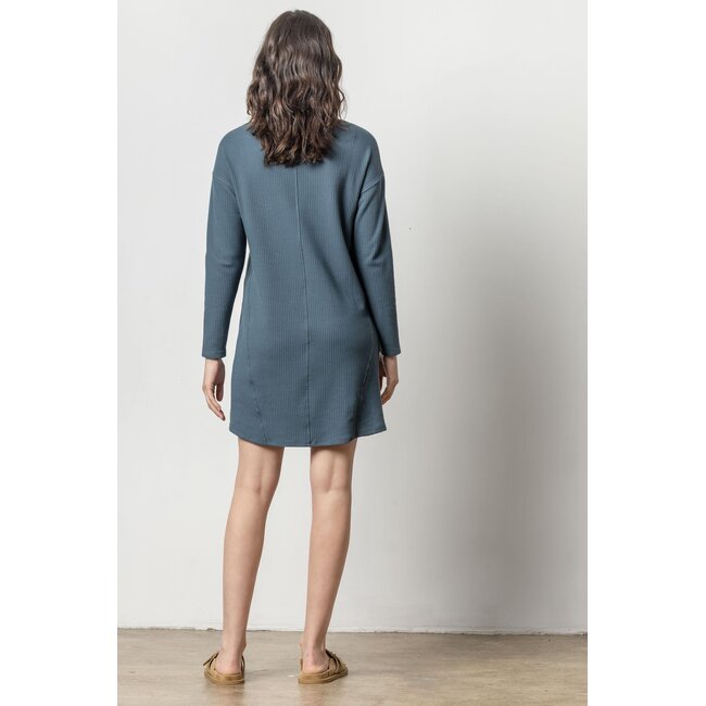 Lilla P Seamed Boatneck Dress